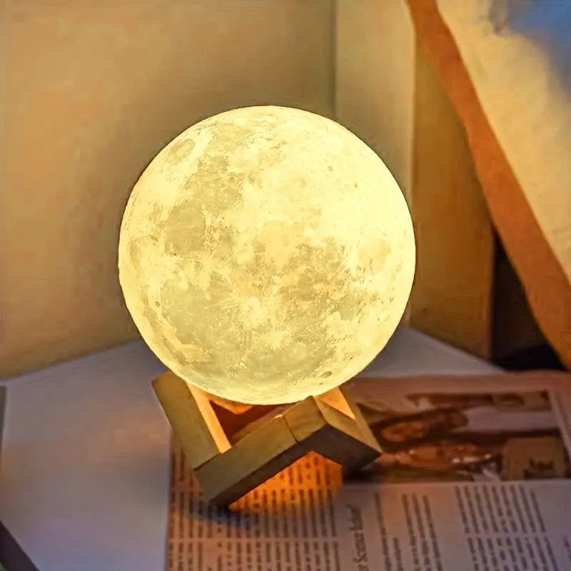 ✨Magical Galaxy Moon Lamp – Perfect Gift & Bedroom Decor!✨