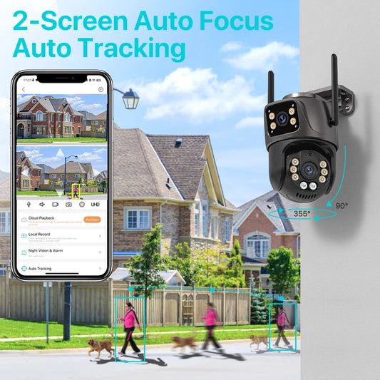 Dual Screen 8MP Smart Security Camera