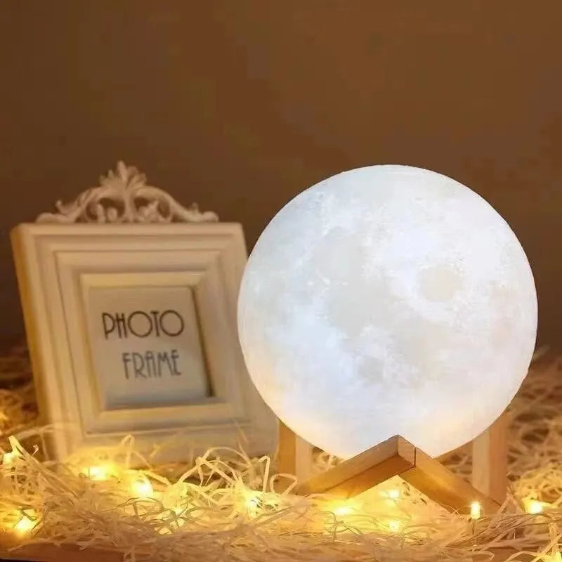 ✨Magical Galaxy Moon Lamp – Perfect Gift & Bedroom Decor!✨