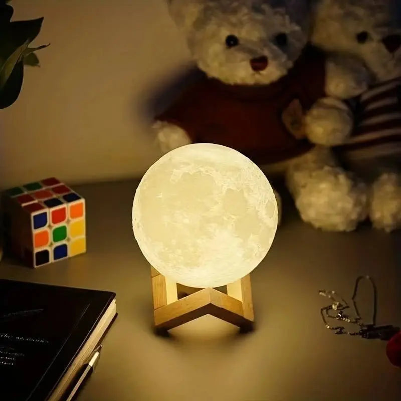 ✨Magical Galaxy Moon Lamp – Perfect Gift & Bedroom Decor!✨