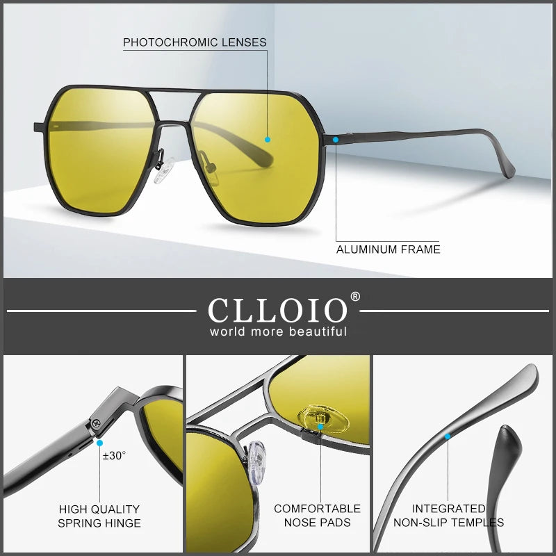 CLLOIO Unisex Day & Night Vision Glasses