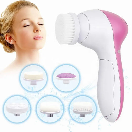 5-in-1 Electric Facial Cleaner! 🧖‍♀️🌸