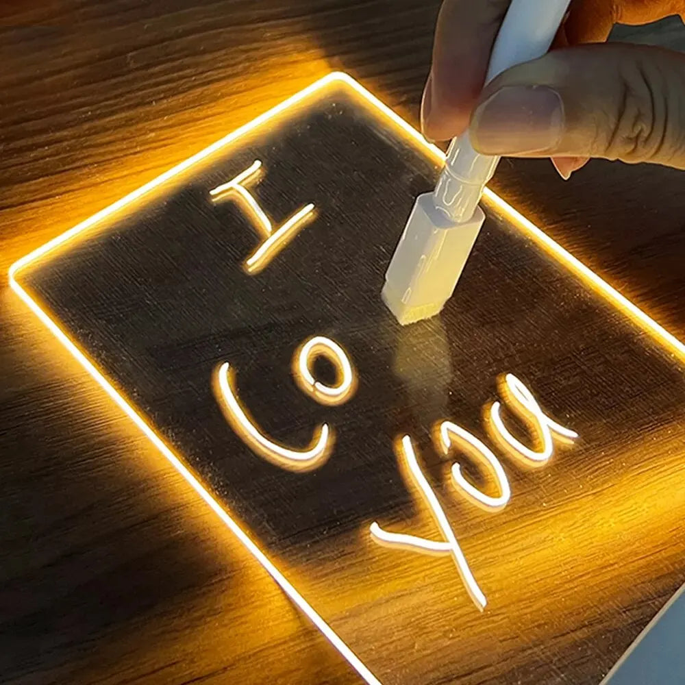 💡📋LED Message Board Night Light – Perfect Gift🎁✨