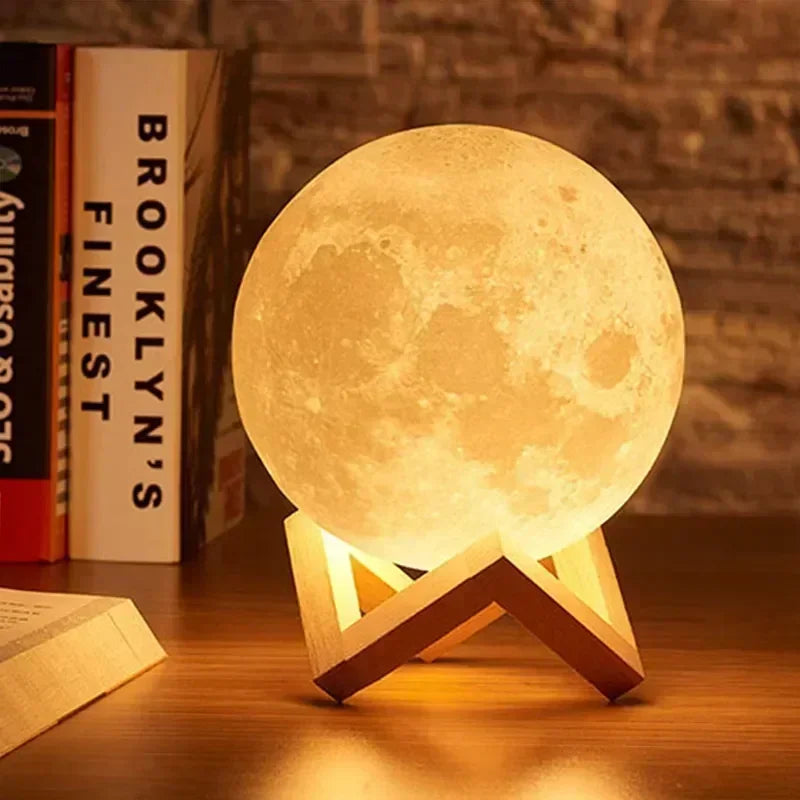 ✨Magical Galaxy Moon Lamp – Perfect Gift & Bedroom Decor!✨